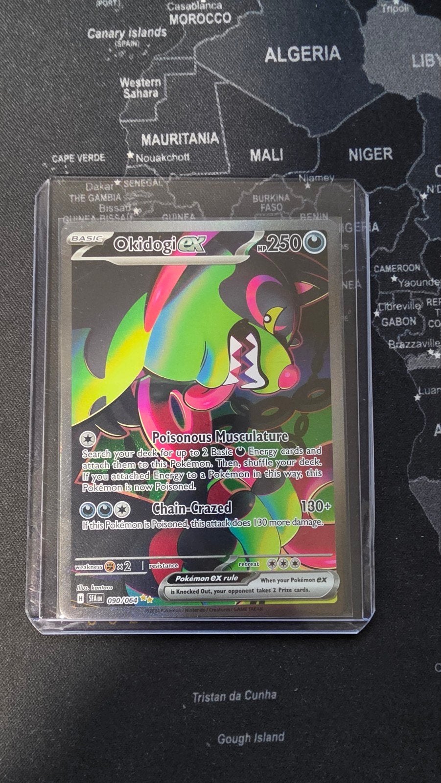 Okidogi ex 090/064 Pokémon kaart, Verzenden, Zo goed als nieuw, Losse kaart, Foil