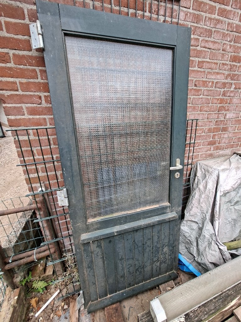 (Schuur) deur zonder kozijn, Doe-het-zelf en Verbouw, Deuren en Horren, Ophalen, Gebruikt, 80 tot 100 cm, Garagedeur