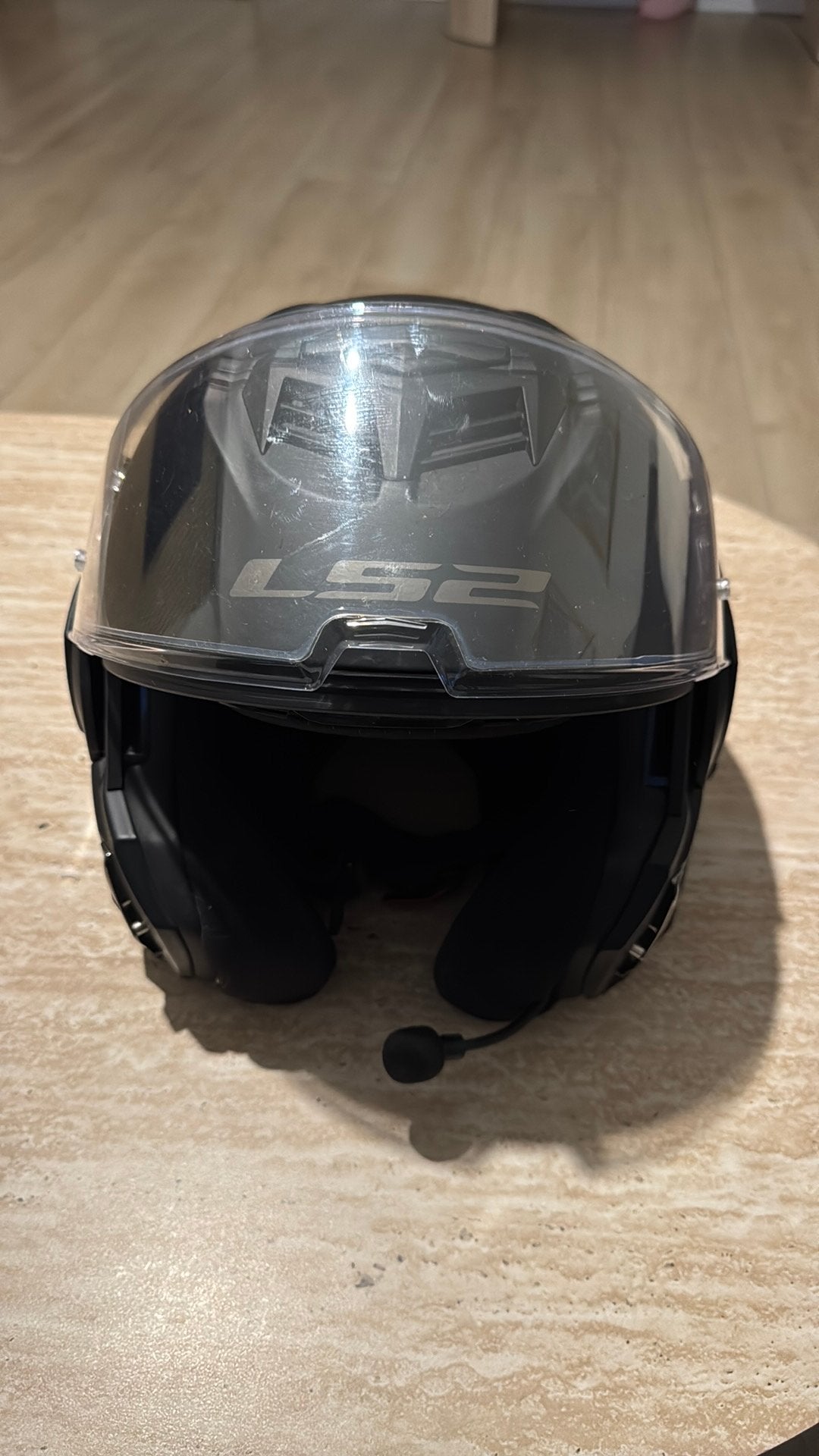 LS2 Advant motor helm INCL Cardo packtalk edge, Systeemhelm, Dames, L, Tweedehands