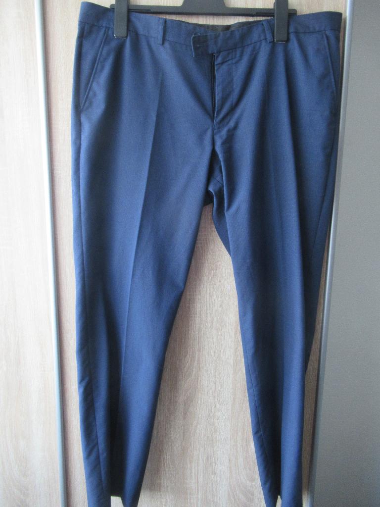 3x Heren pantalon (donkerblauw - slim fit - mt 56), Kleding | Heren, Angelo Litrico, Maat 56/58 (XL), Gedragen, Verzenden