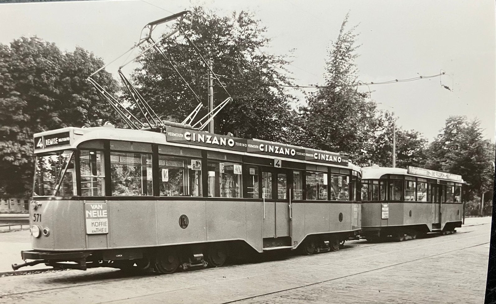 Ansichtkaart RET TRAM Heemraadsplein Rotterdam 1948, Ophalen of Verzenden, 1940 tot 1960, Ongelopen, Zuid-Holland