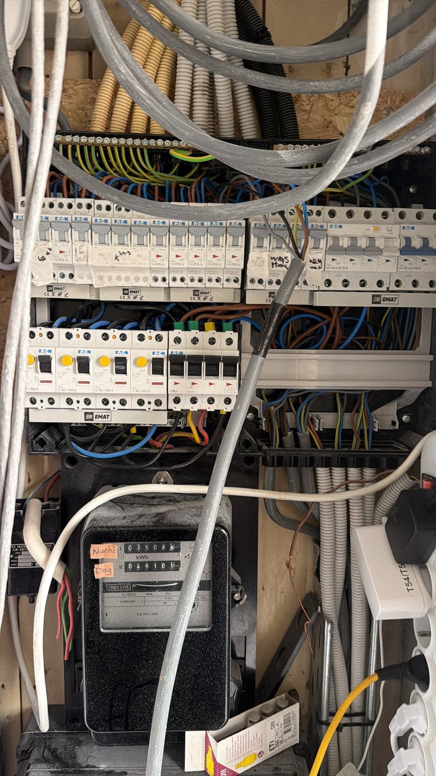 Complete meterkast 1 en 3 fase automaten, Ophalen of Verzenden, Zo goed als nieuw, Overige typen