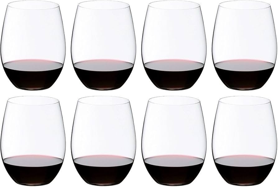 Riedel 'O' Cabernet/Merlot kristallen wijnglazen (8 stuks), Ophalen, Glas of Glazen, Overige merken, Nieuw