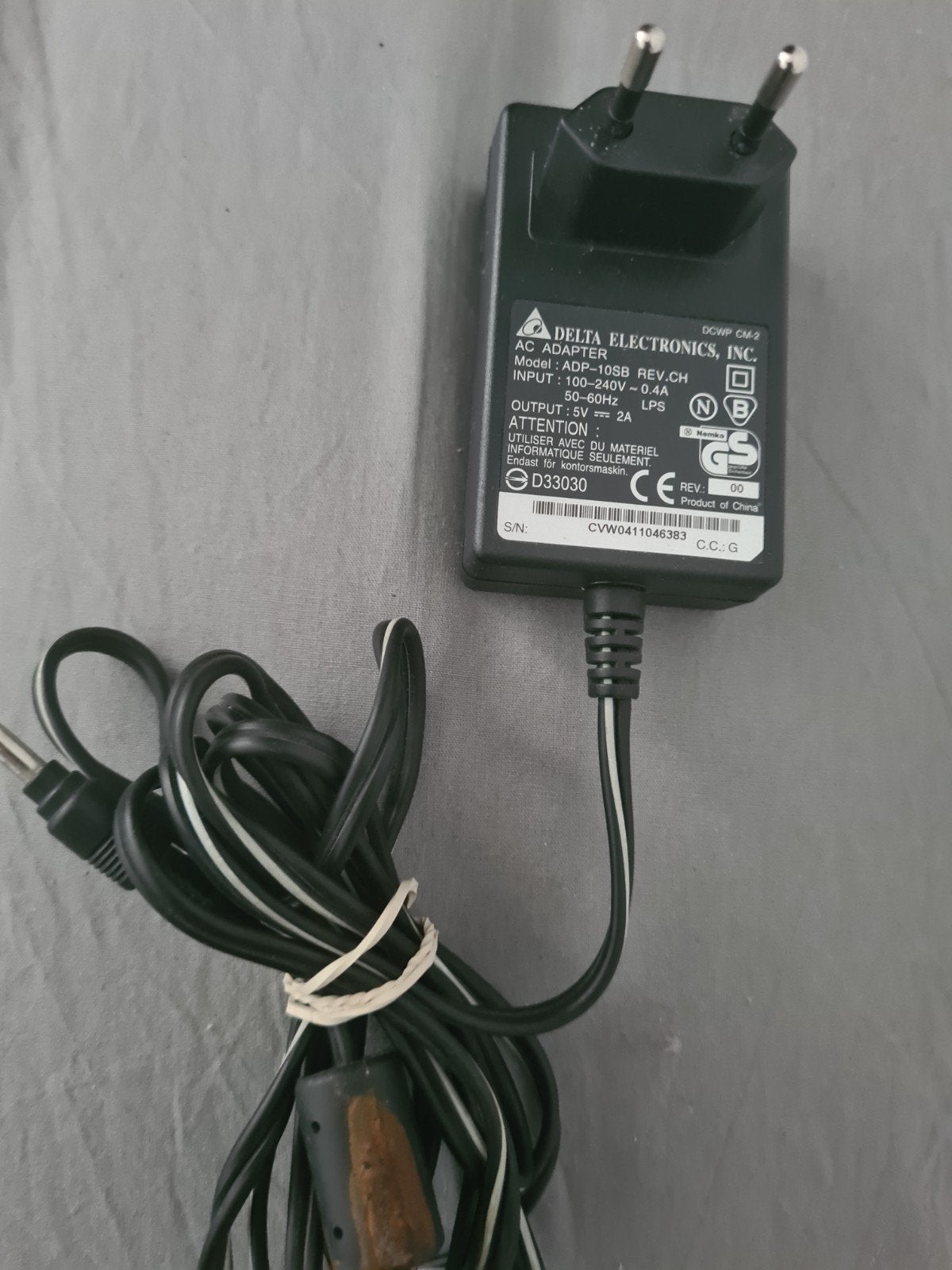 Delta Electronics AC Adapter ADP-10SB REV.CH 5V 2A, Ophalen of Verzenden