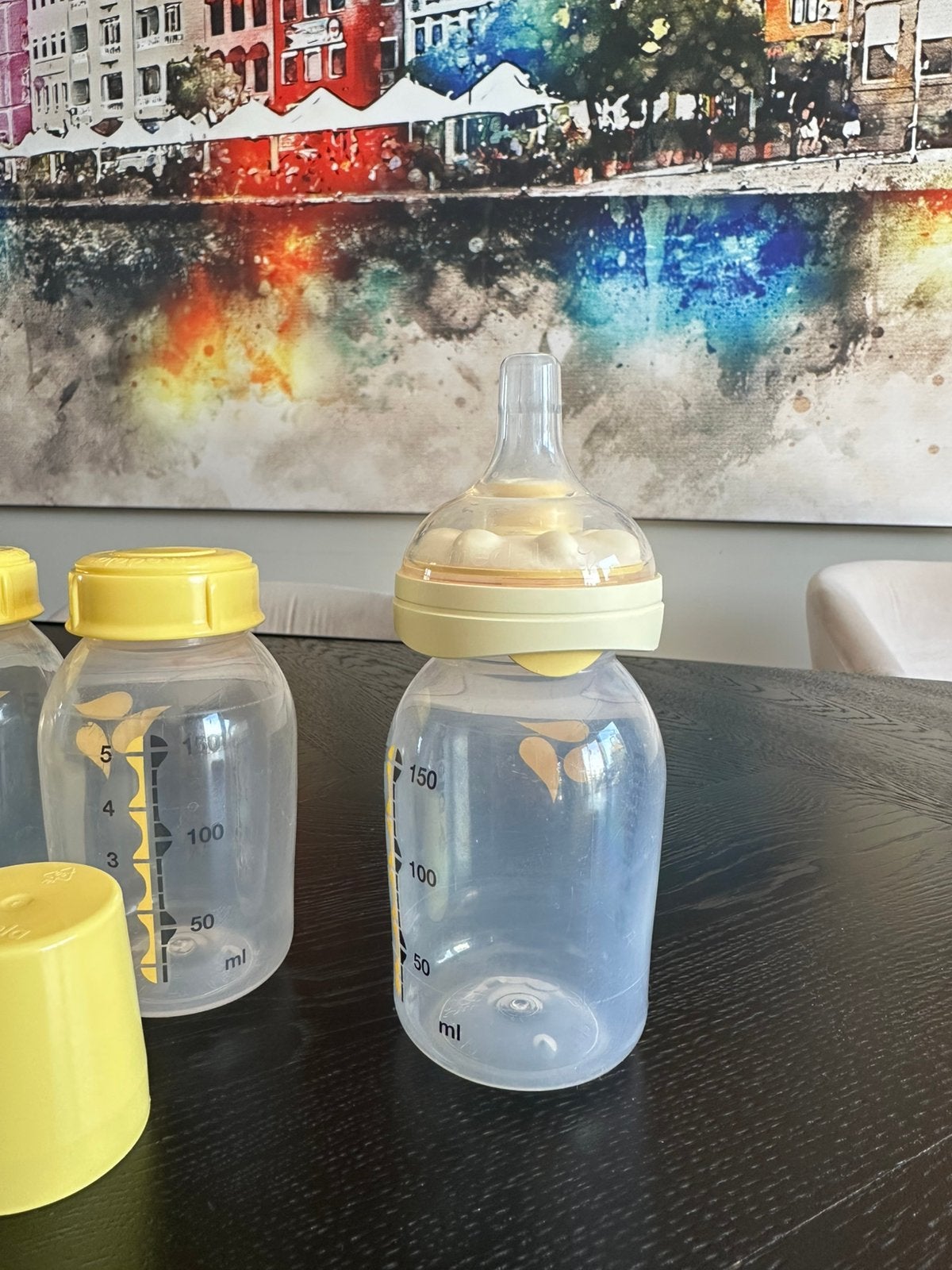 Medela set flessen • inclusief calma set•, Huis en Inrichting, Woonaccessoires | Stolpen, Ophalen of Verzenden, Zo goed als nieuw
