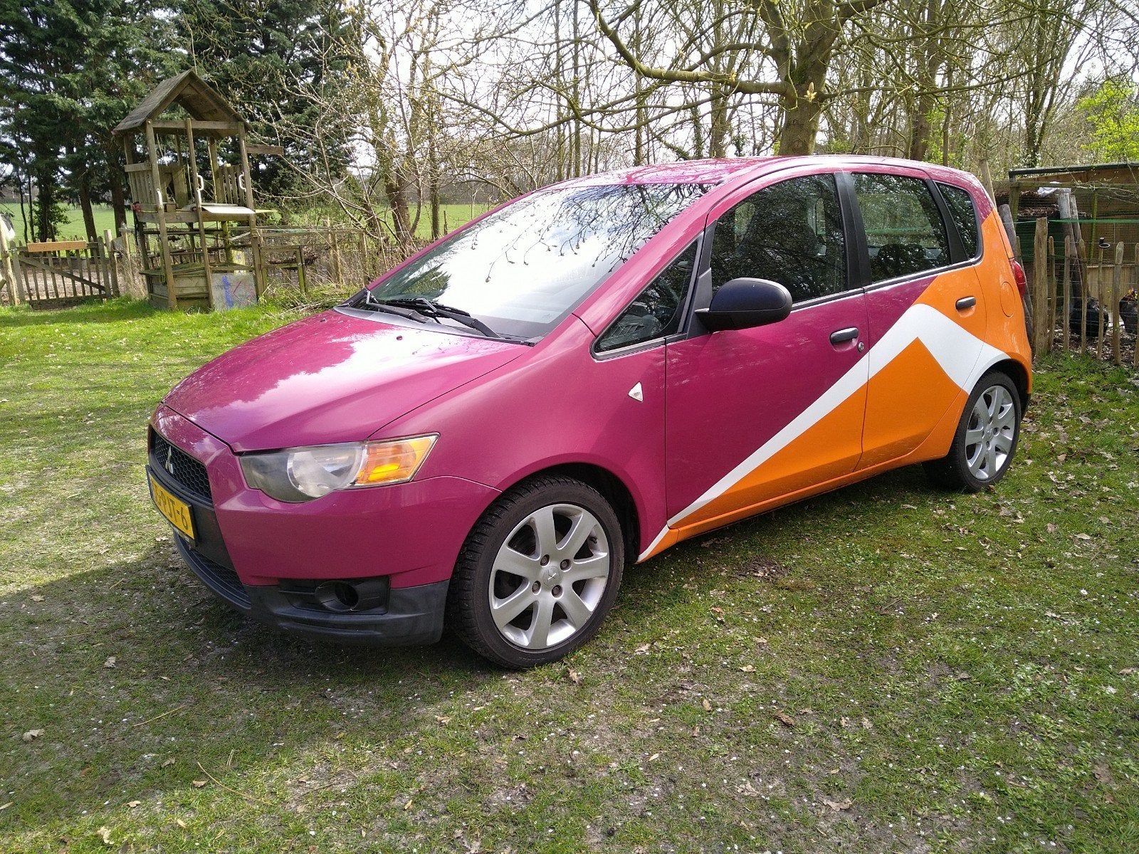 Mitsubishi Colt 1.3 5-DR 2011 Wit, Auto's, Mitsubishi, Particulier, Colt, Airbags, Airconditioning, Centrale vergrendeling, Elektrische buitenspiegels