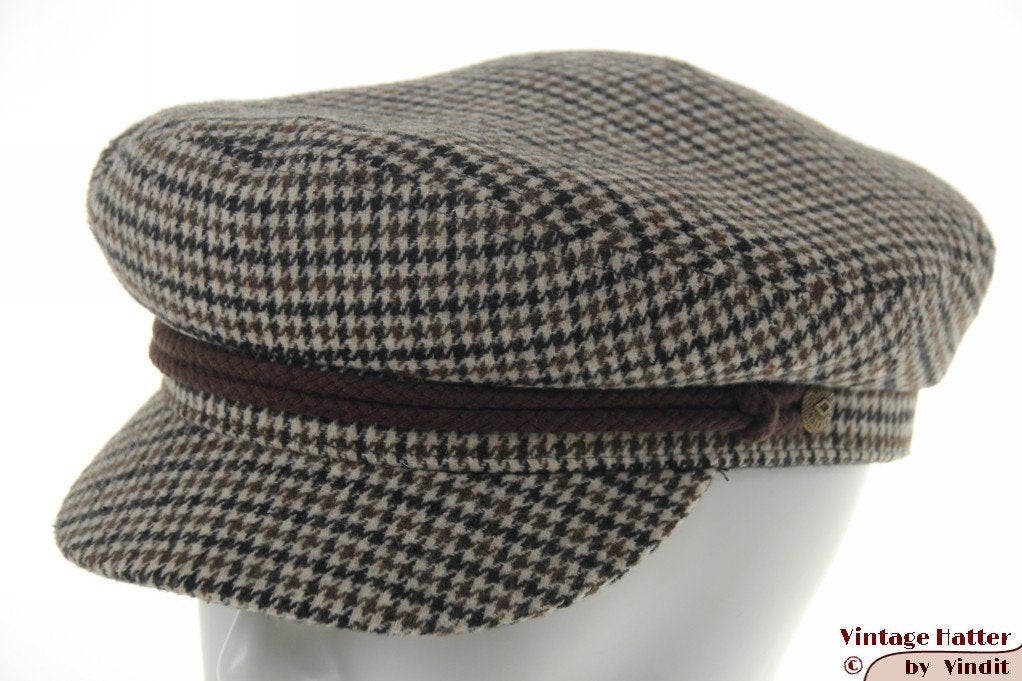 Kapiteinspet Brixton Fiddler Cap Vanilla bruin beige 60 = XL, 60 cm (XL, 7½ inch) of meer, Nieuw, Ophalen of Verzenden, Pet