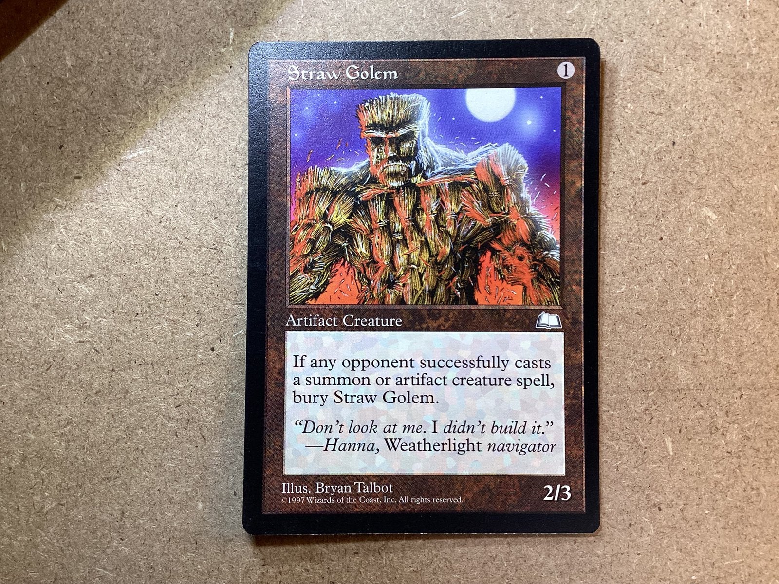 1x Straw Golem (Excellent), Ophalen of Verzenden, Zo goed als nieuw, Losse kaart