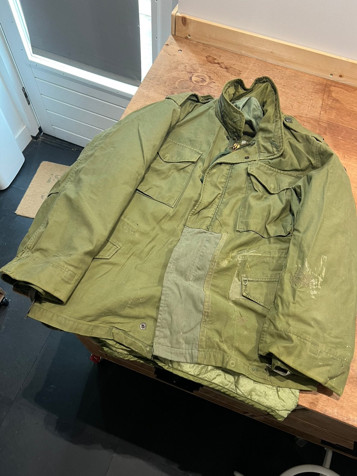 Originele US Army M65 Field Jacket 1972 | Medium Short, Verzamelen, Ophalen of Verzenden, Landmacht, Amerika, Kleding of Schoenen