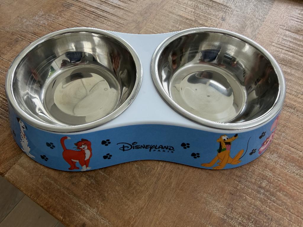 Disney voederbak + drinkbak voor kleine hond of kat, Ophalen of Verzenden, Zo goed als nieuw