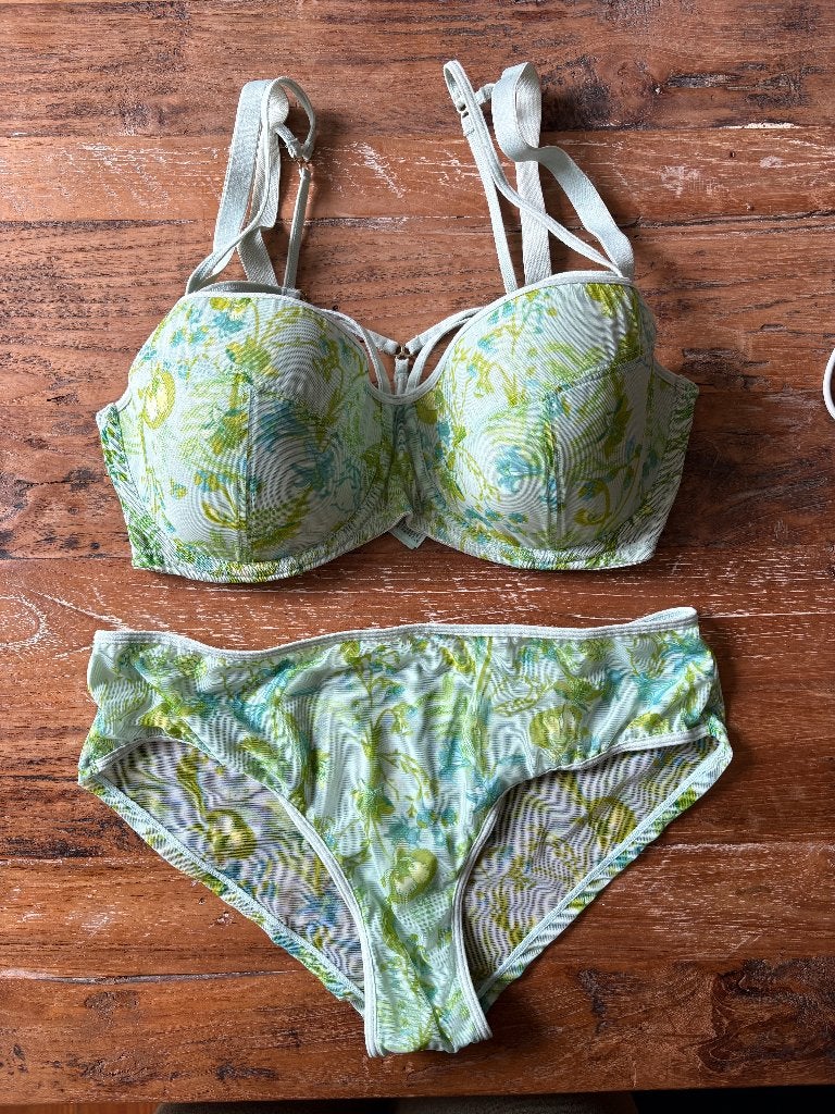 Marlies Dekkers BH - 70F + broekje M, Ophalen of Verzenden, Blauw, BH