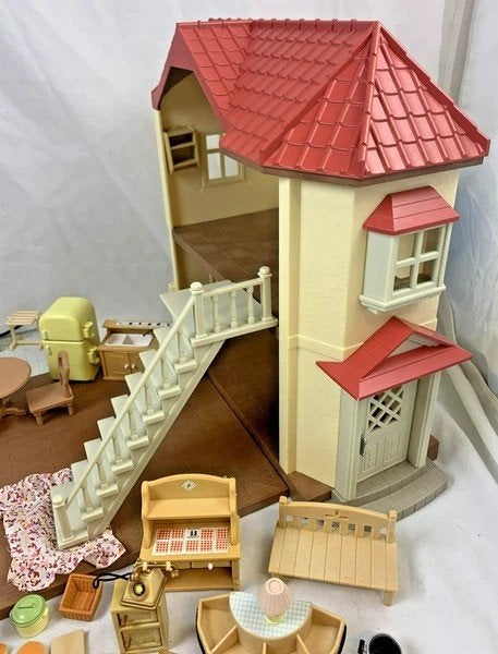 Sylvanian Families Groot Landhuis set met figuren en meubels, Coolsingel 104, 3011 AG Rotterdam, Netherlands, Poppenhuis, Verzenden