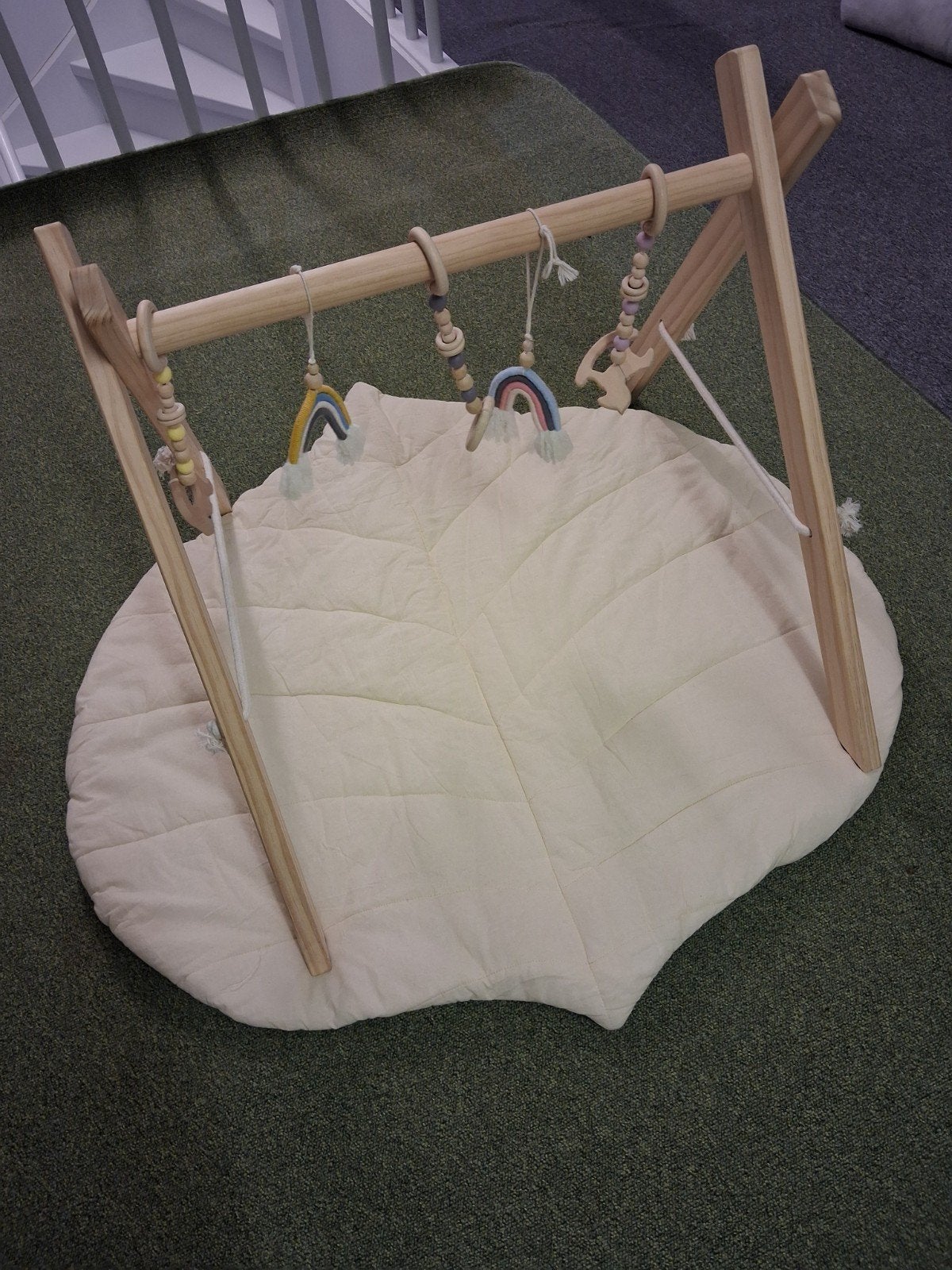 Babygym / speelboog met omkeerbaare speelmat, Kinderen en Baby's, Speelgoed | Babyspeelgoed, Ophalen, Zo goed als nieuw, Babygym