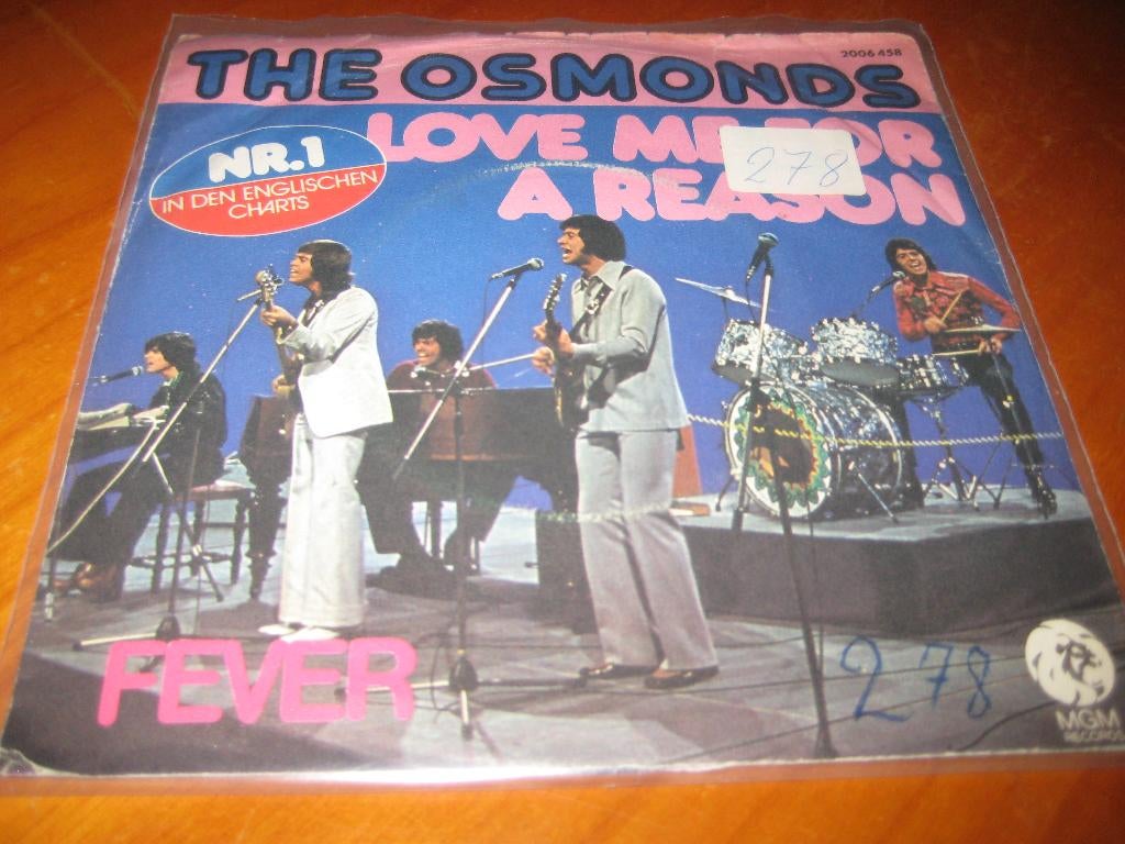 The Osmonds: Love me for a reason (421), Ophalen of Verzenden, Zo goed als nieuw, Pop, Single