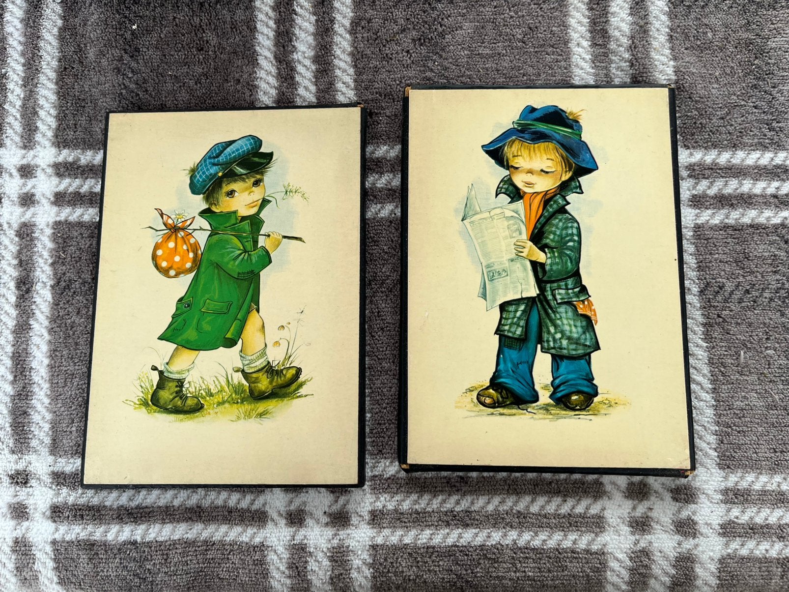 2 schilderijtjes, Ophalen of Verzenden, Gebruikt