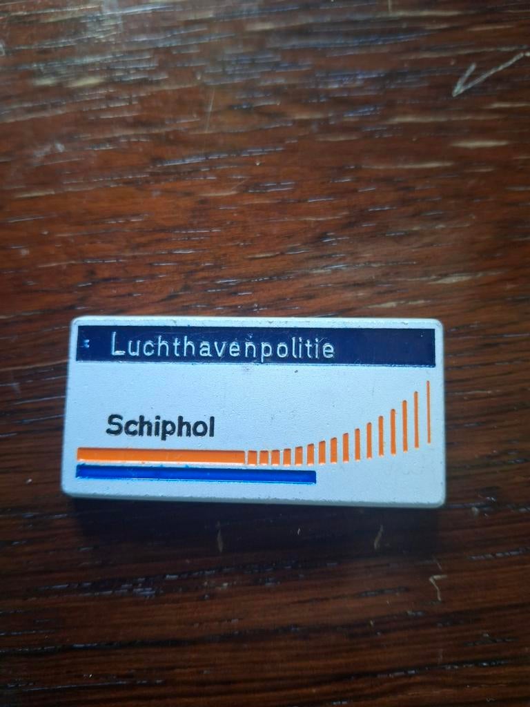 Naamplaatje Luchthavenpolitie Schiphol, Ophalen of Verzenden