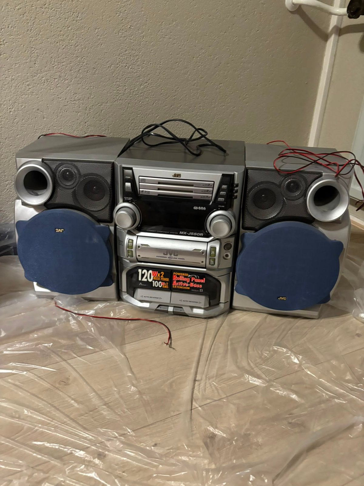 CD, Aux, casette en radio speler JVC.., Audio, Tv en Foto, Cd-spelers, Ophalen of Verzenden, Gebruikt, JVC
