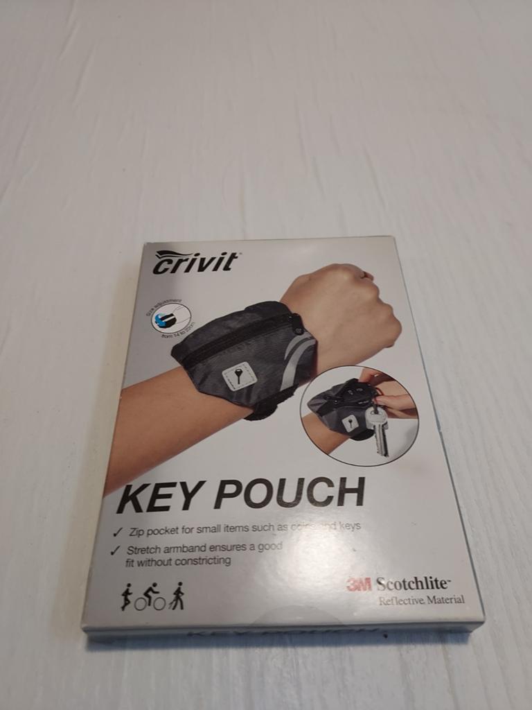 Crivit Key Pouch / Sleuteletui met reflecterend materiaal, Ophalen of Verzenden, Nieuw, Grijs, Overige merken