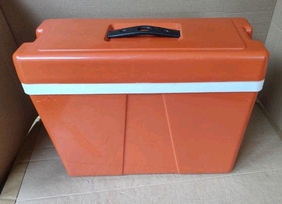 Vintage Camping Picnic Koelbox 10L voor tussen autostoelen, Caravans en Kamperen, Ophalen of Verzenden, Gebruikt, Koelbox, Koelelement