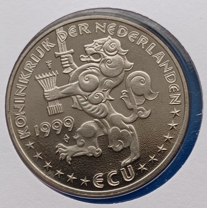 ECU brief 40 Beurs van Berlage - 1999, Postzegels en Munten, Penningen en Medailles, Verzenden, Overige materialen, Nederland