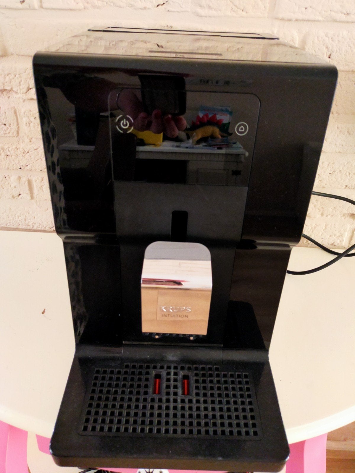 Krups Intuition koffiemachine - defect, Gebruikt, 10 kopjes of meer, Koffiemachine, Afneembaar waterreservoir