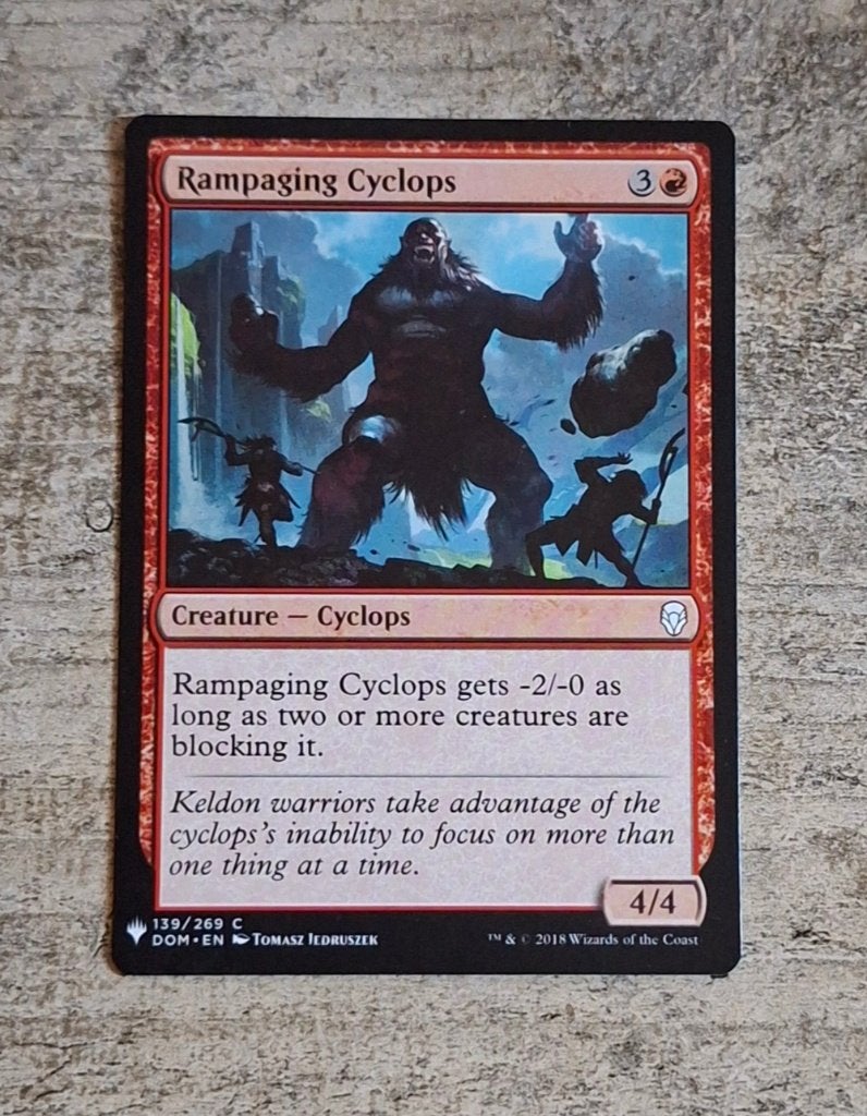 Rampaging Cyclops - Magic the Gathering, Verzenden, Gebruikt, Losse kaart