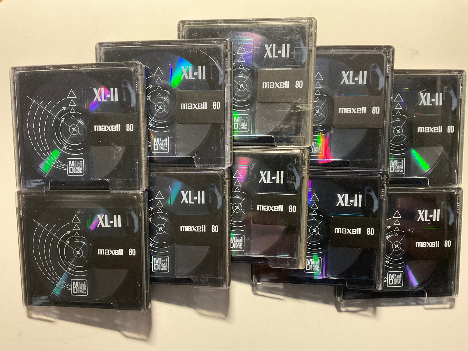 Minidisc’s. MAXELL XL-II 80. 10x als nieuw. 80 minuten, Ophalen of Verzenden