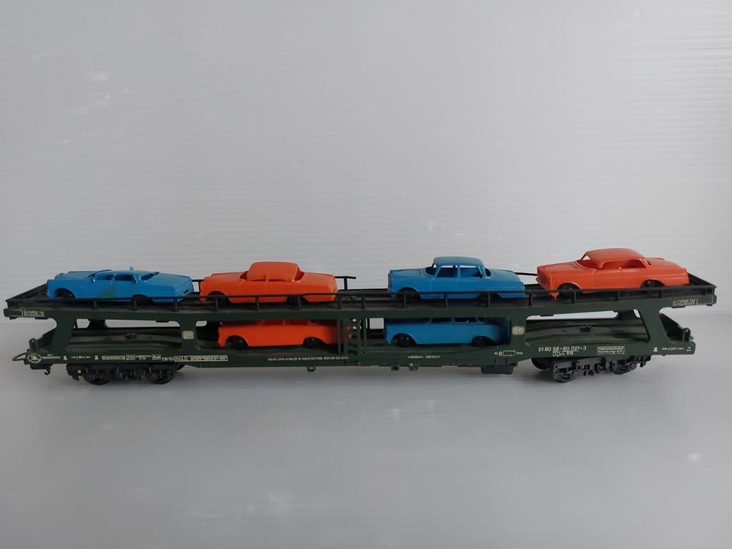 Lima H0 autotransportwagen met auto's DB DDm 915, Gebruikt, Gelijkstroom, Wagon, Ophalen of Verzenden
