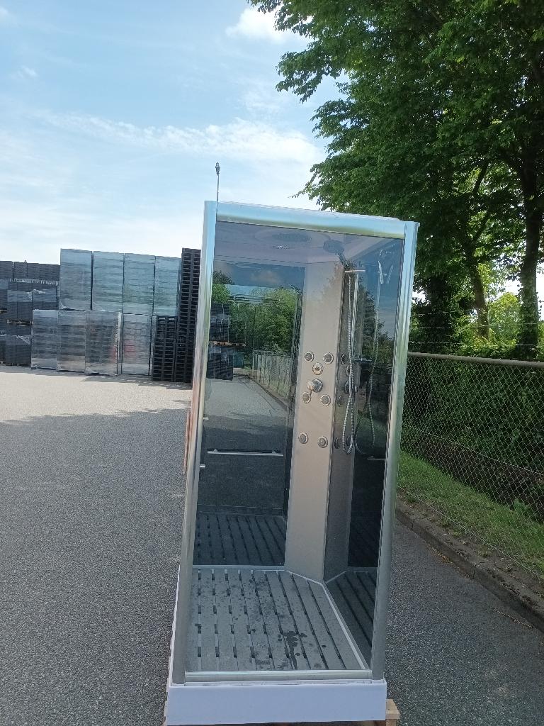 douche cabine super luxe, Ophalen, Zo goed als nieuw, Rvs, Douche