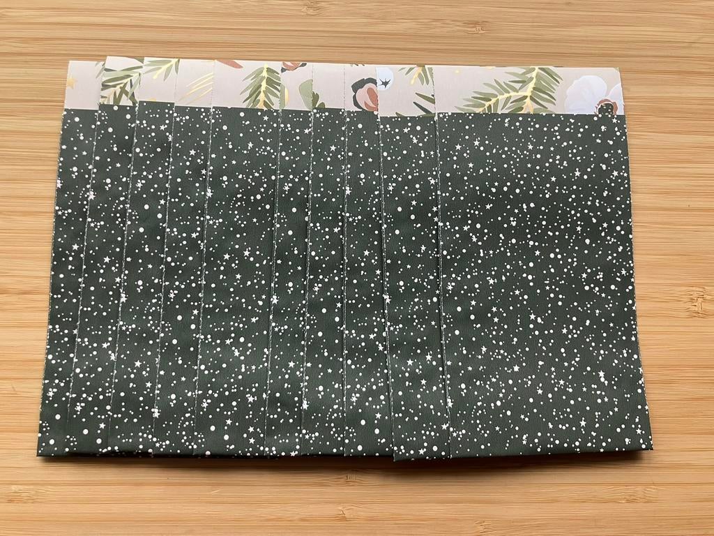 10 kleine kadozakjes groen met beige stip, Ophalen of Verzenden, Nieuw