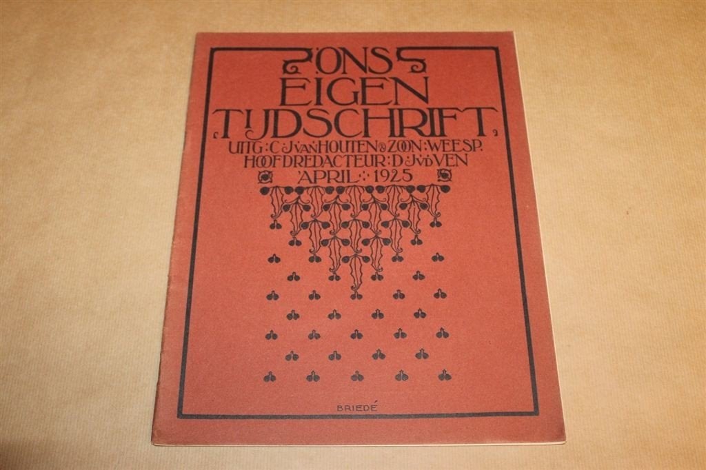 Ons eigen tijdschrift - Van Houten - 1925 - met kunstprent !, Ophalen of Verzenden, 1920 tot 1940, Knipsel(s)
