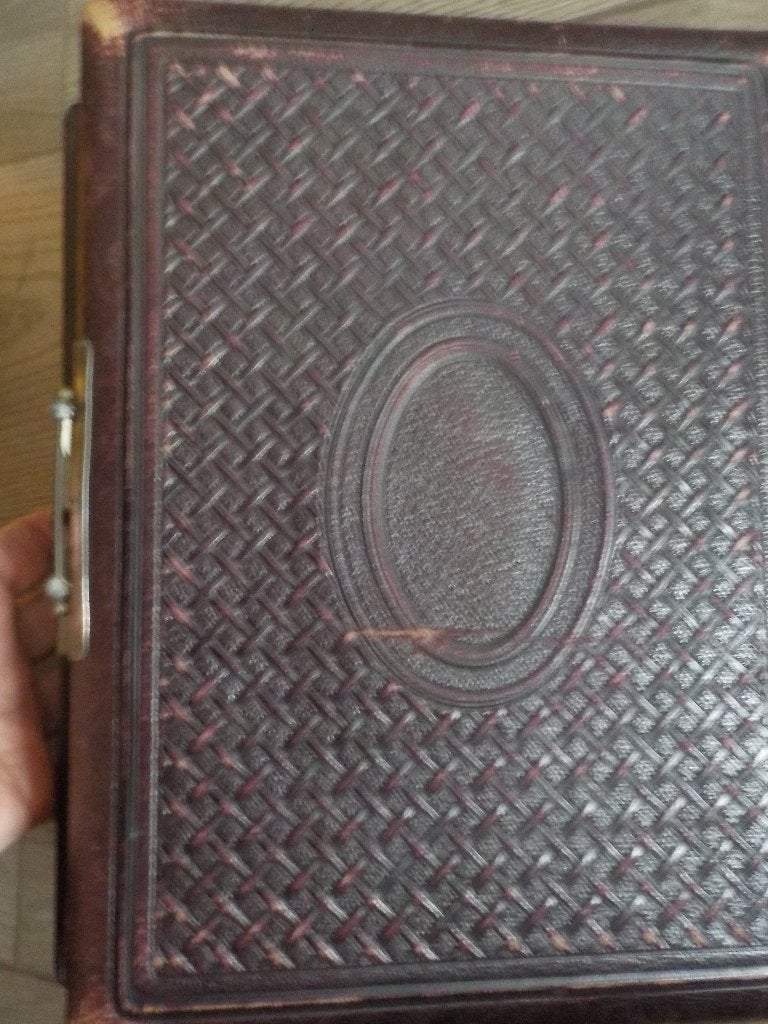 antiek fotoboek voor 70 fotos, Ophalen of Verzenden