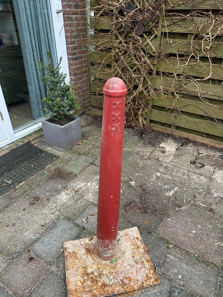 Amsterdammertje met grondplaat, Ophalen, Gebruikt, Minder dan 180 cm, Palen