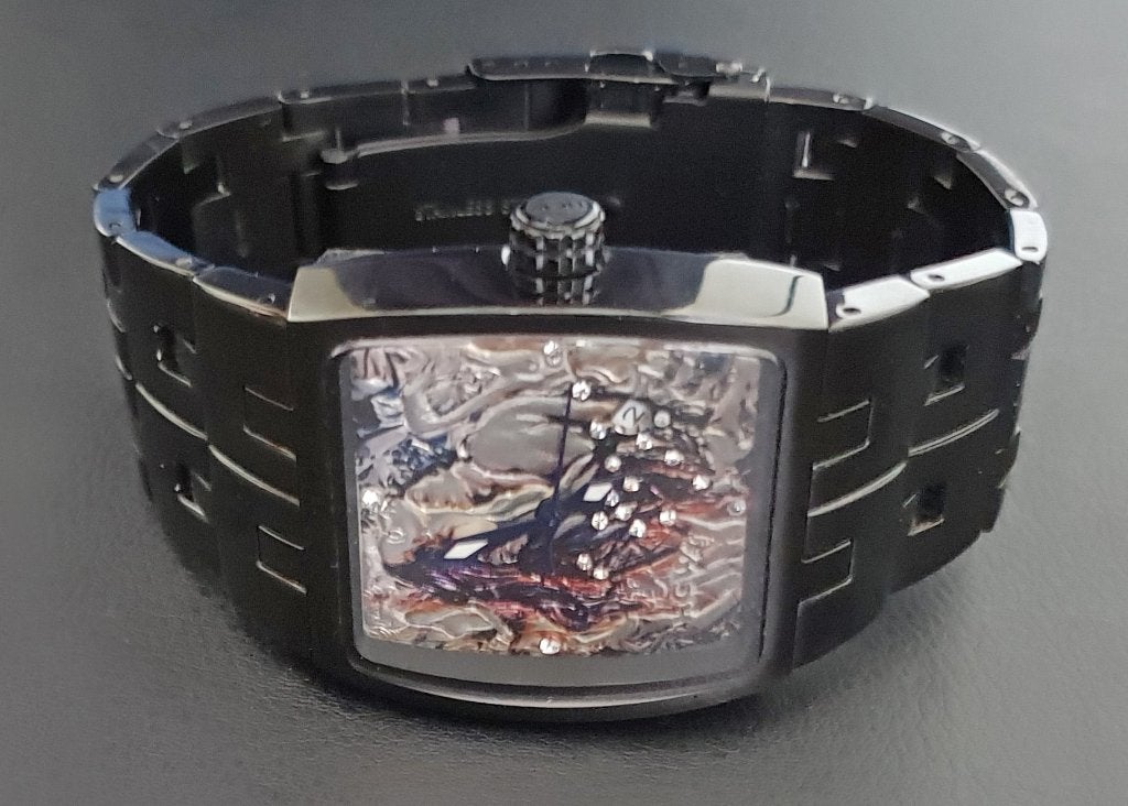 Limited edition HCW 'Twisted Love' automaat - slechts 500 st, Overige merken, Staal, Staal, Polshorloge