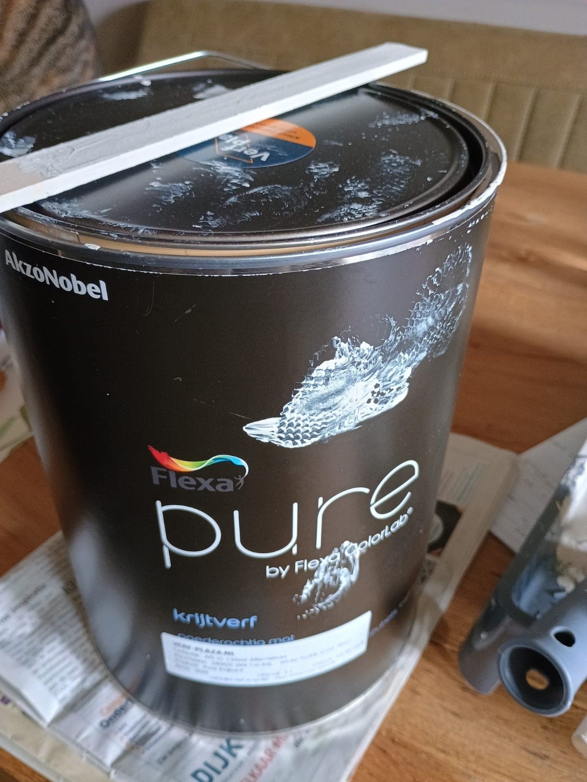 Flexa Pure Krijtverf 5 liter, Doe-het-zelf en Verbouw, Verf, Beits en Lak, Ophalen of Verzenden, Nieuw