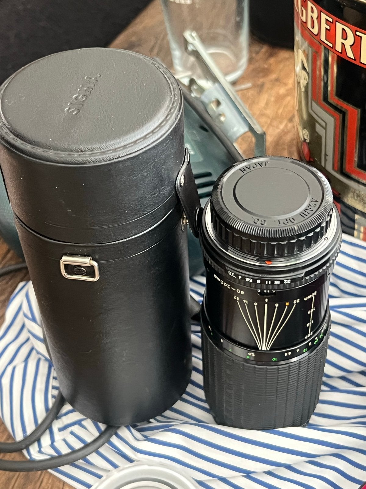 Sigma 80-200mm Zoomlens met Pentax K-vatting en koker, Gebruikt, Sigma, Verzenden, Beschermhoes/tas
