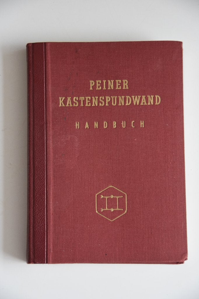 Peiner Kastenpundwand Handboek Otto Baer Peine damwand, Verzenden
