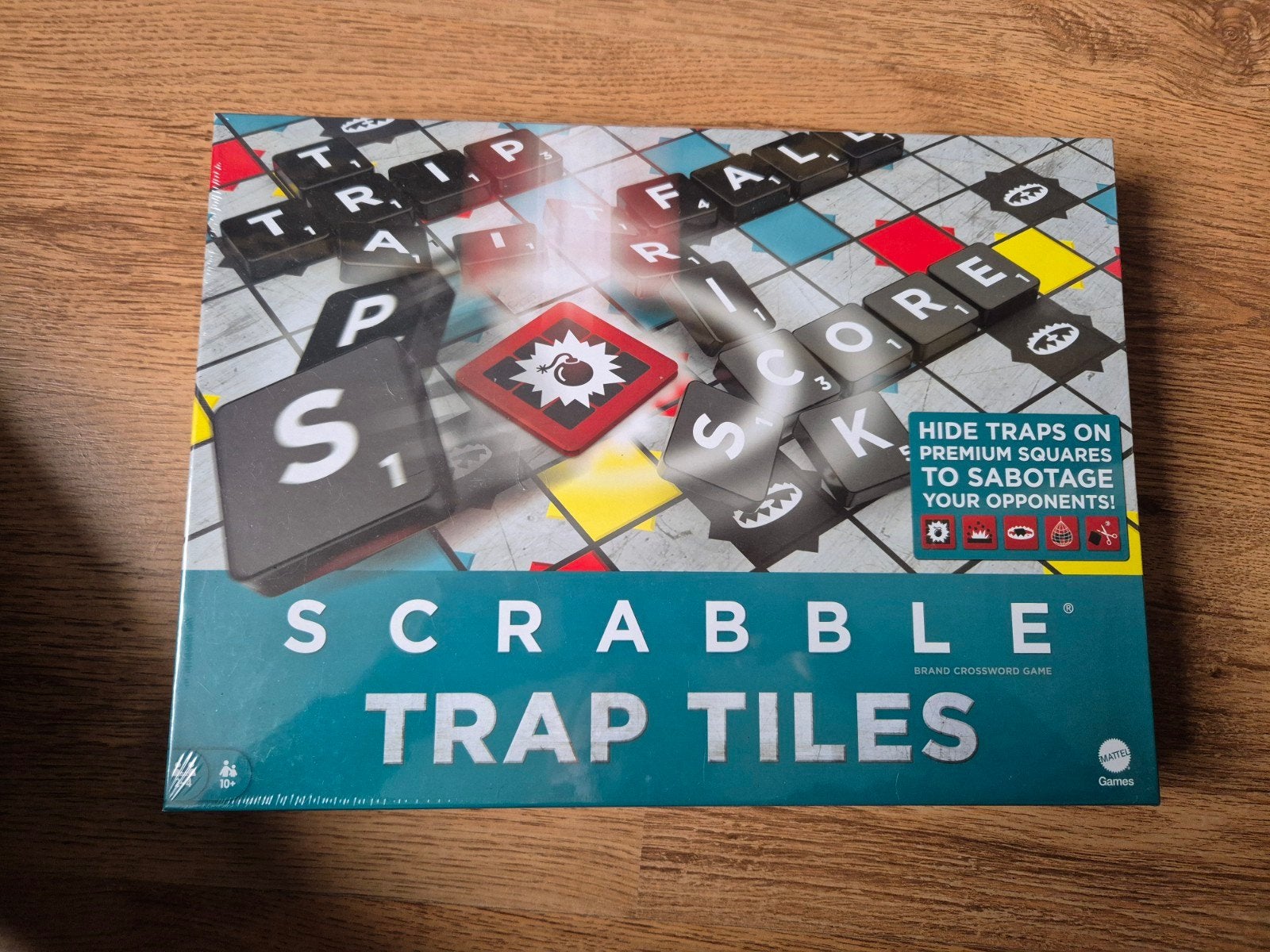 Scrabble Trap Tiles- Engelse Valstrik scrabble,  NIEUW, Een of twee spelers, Ophalen of Verzenden, Nieuw, Mattel