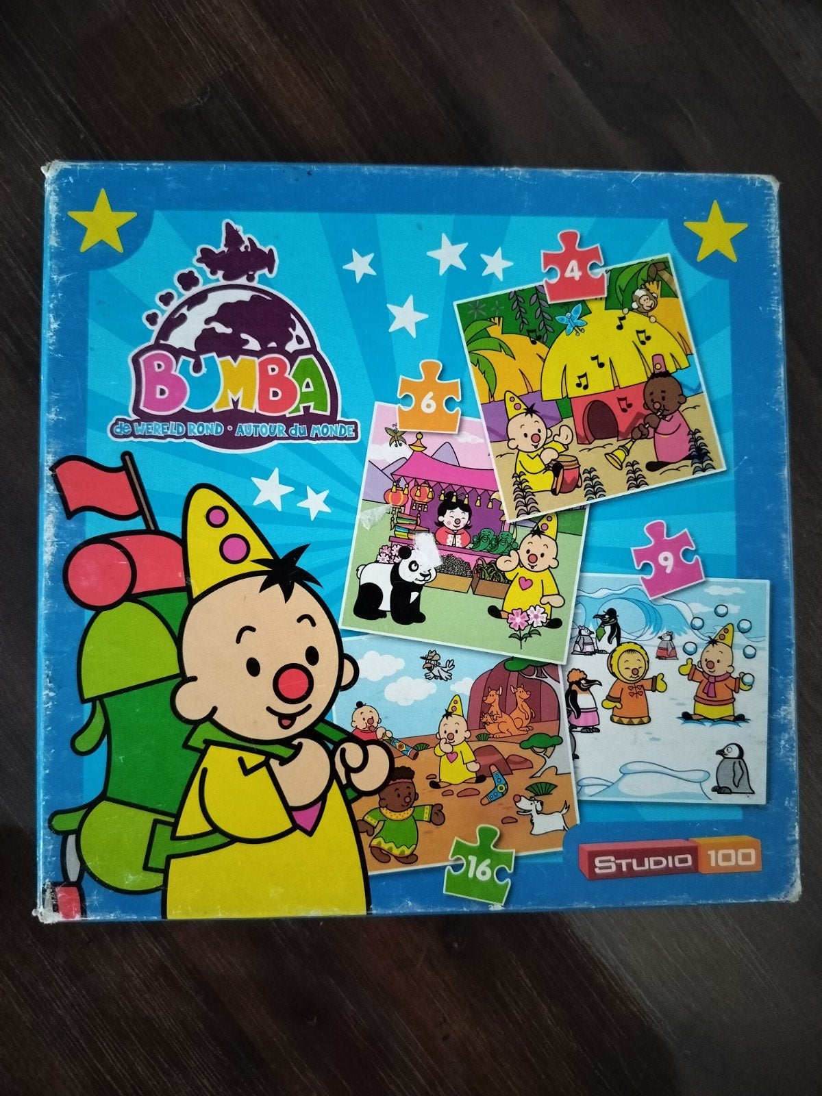 Bumba de wereld rond puzzel - Studio 100, Ophalen of Verzenden, 10 tot 50 stukjes, Gebruikt, 2 tot 4 jaar
