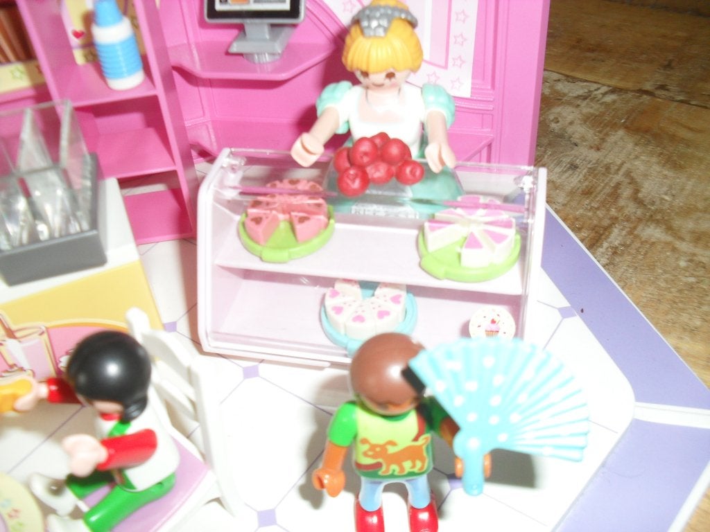 Playmobil winkel met snoep en taart setje no 25., Ophalen of Verzenden, Zo goed als nieuw