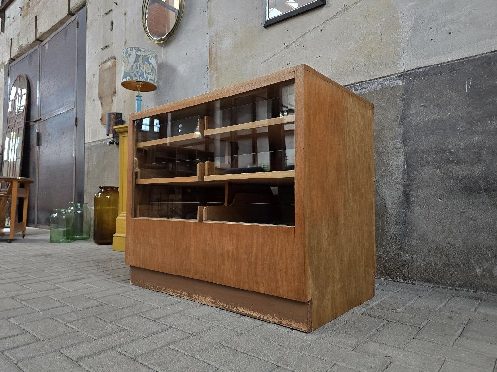 Jaren 60 Duitse Toonbank | Vintage Winkel Vitrine Laden Kast, Gebruikt, Ophalen of Verzenden, Vintage Jaren 60 70 Mid Century