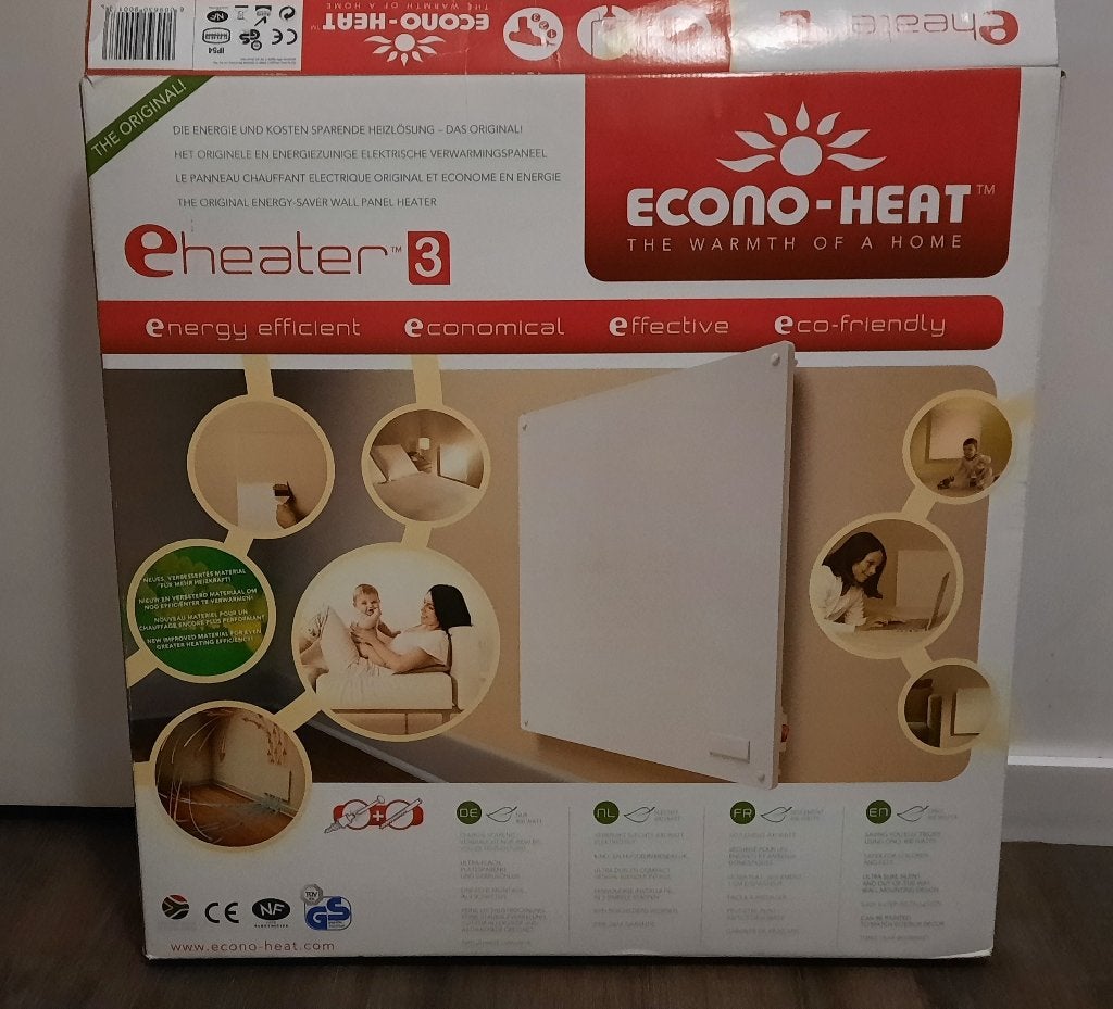 Econo-Heat EHeater 3 Elektrische Verwarmingspaneel, Nieuw, 30 tot 80 cm, Overige typen, Nieuw, Ophalen of Verzenden