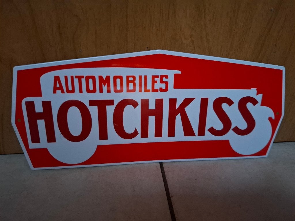 Reclamebord Hotchkiss, Verzamelen, Automerken, Motoren en Formule 1, Nieuw, Auto's, Ophalen of Verzenden