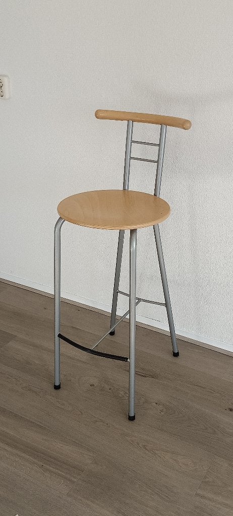 Barkrukken, Huis en Inrichting, Barkrukken, Ophalen, Gebruikt, Met voetsteun, 60 tot 90 cm