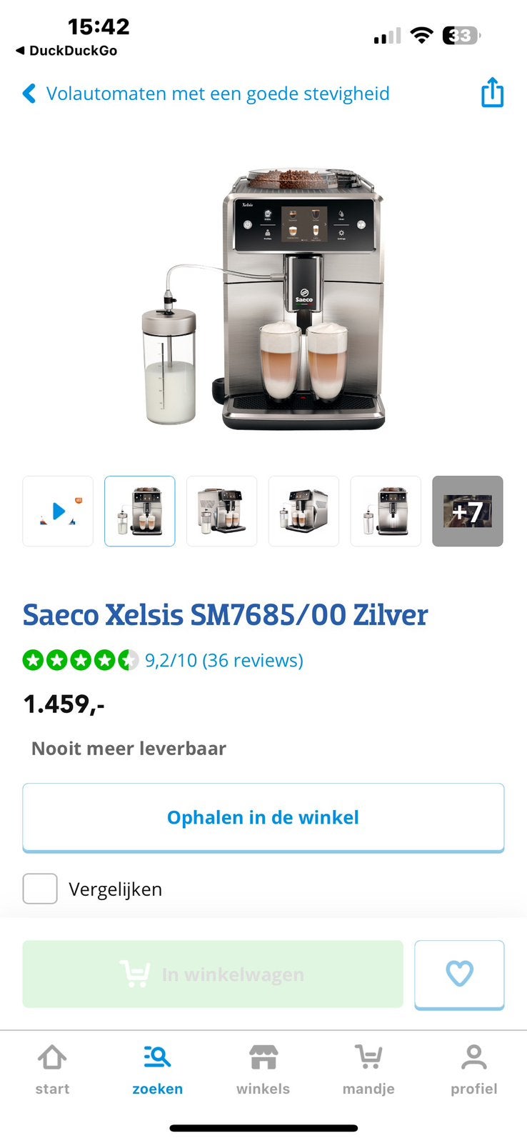 Saeco xelsis top apparaat, Witgoed en Apparatuur, Koffiezetapparaten, Ophalen, 10 kopjes of meer, Koffiemachine, Zo goed als nieuw