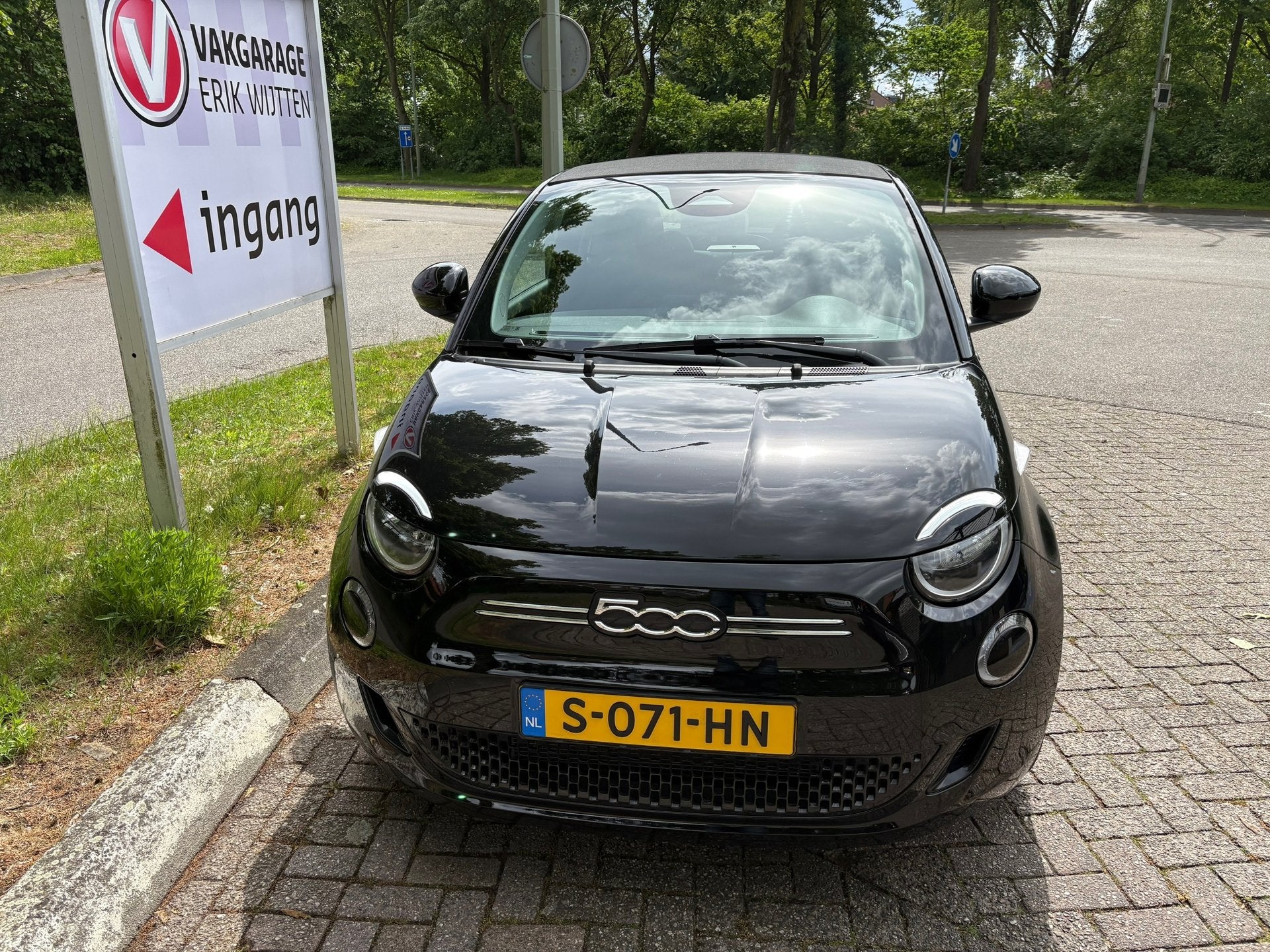 Fiat 500 C 42 kWh, Auto's, 118 pk, 4 stoelen, Alcantara, Zwart