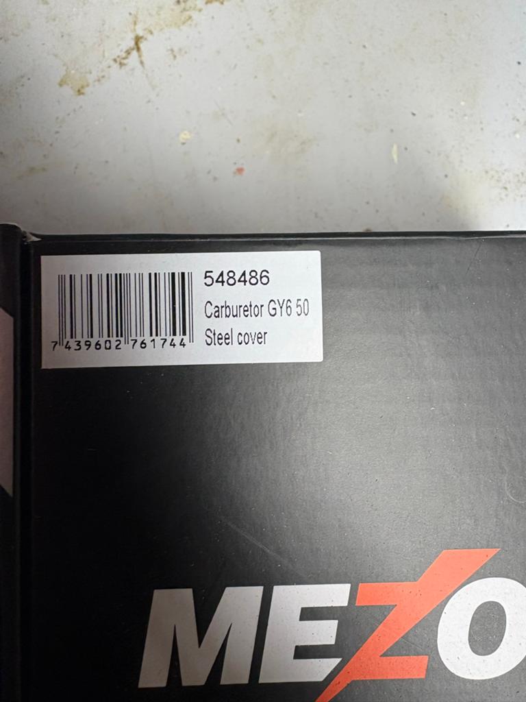 Carburateur GY6 50 met stalen kap - Nieuw, Verzenden, Nieuw, Carburateur, Overige merken