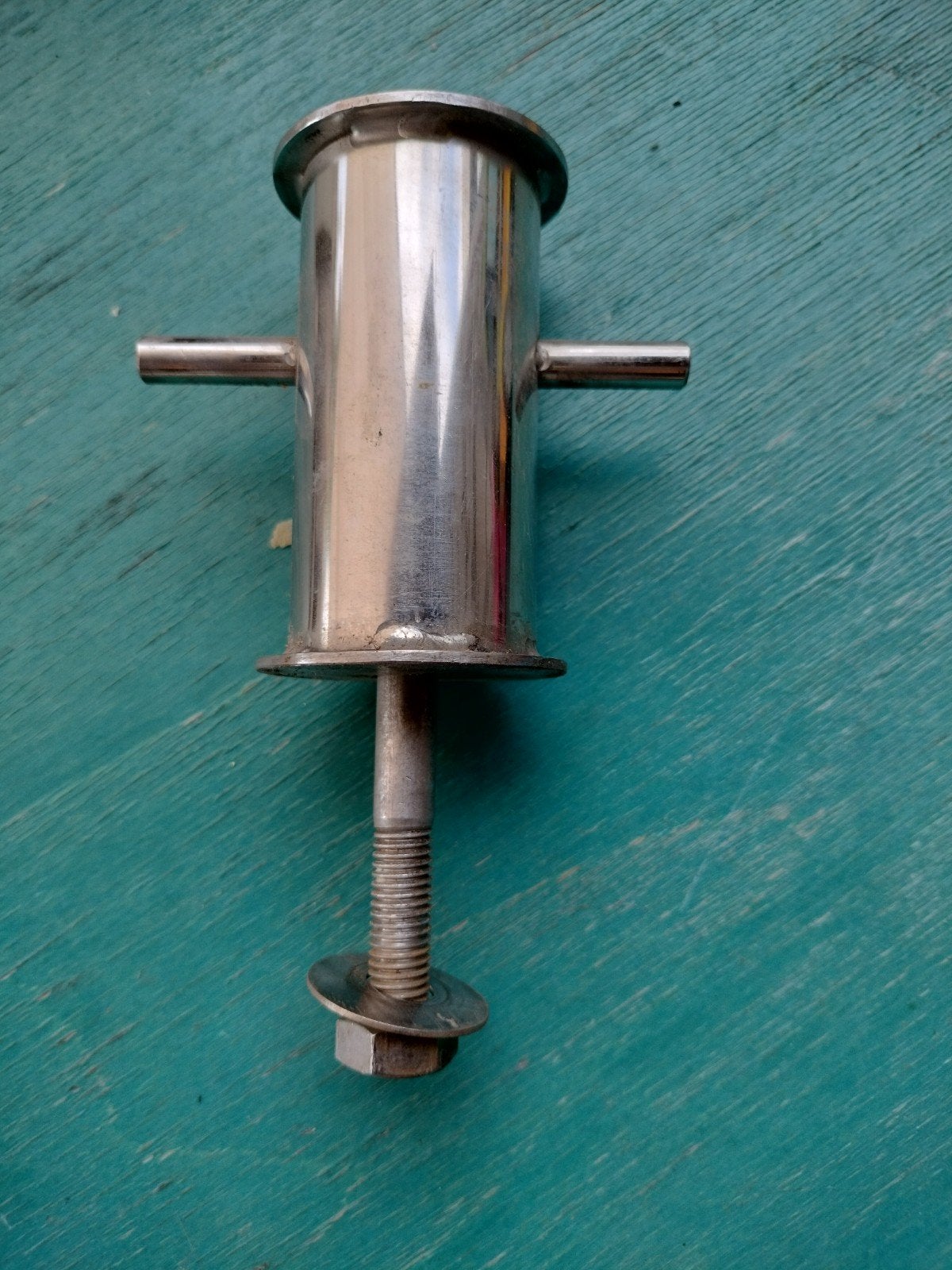 RVS bolders, hoogte 8.5 cm, breedte 9 cm, Ophalen of Verzenden, Gebruikt, Overige typen