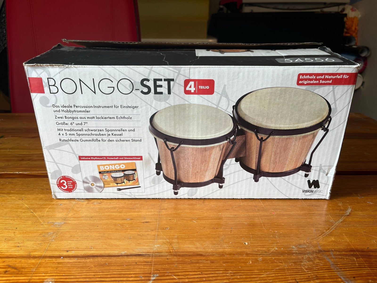 Bongo-set 4-delig, Muziek en Instrumenten, Percussie, Ophalen of Verzenden, Zo goed als nieuw, Trommel