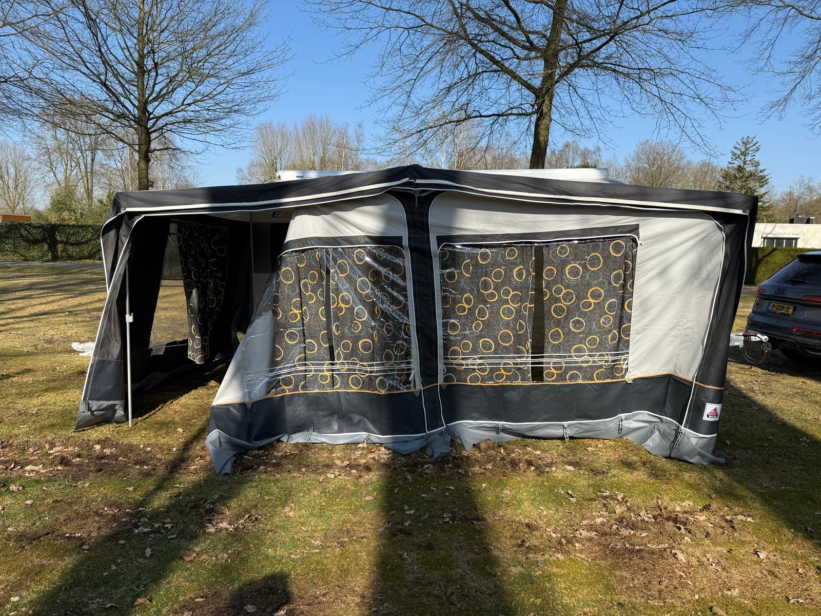 Dorema voortent - Zeer netjes.omloopmaat 955cm., Ophalen of Verzenden, Zo goed als nieuw, Ten Cate All Season 240g/m2, Dorema